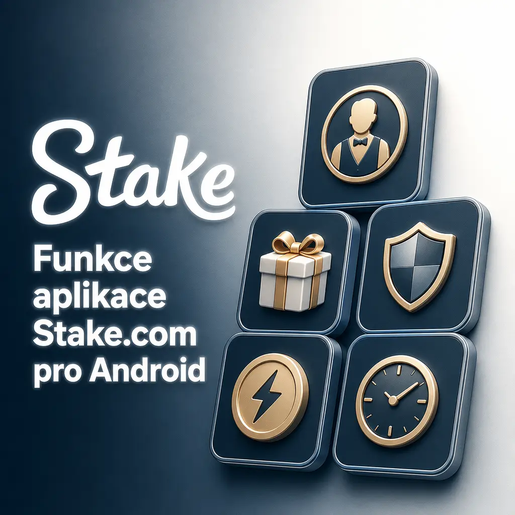 Přehled funkcí mobilní aplikace Stake.com – kasino, live sázení, vklady, výběry a notifikace pro Android