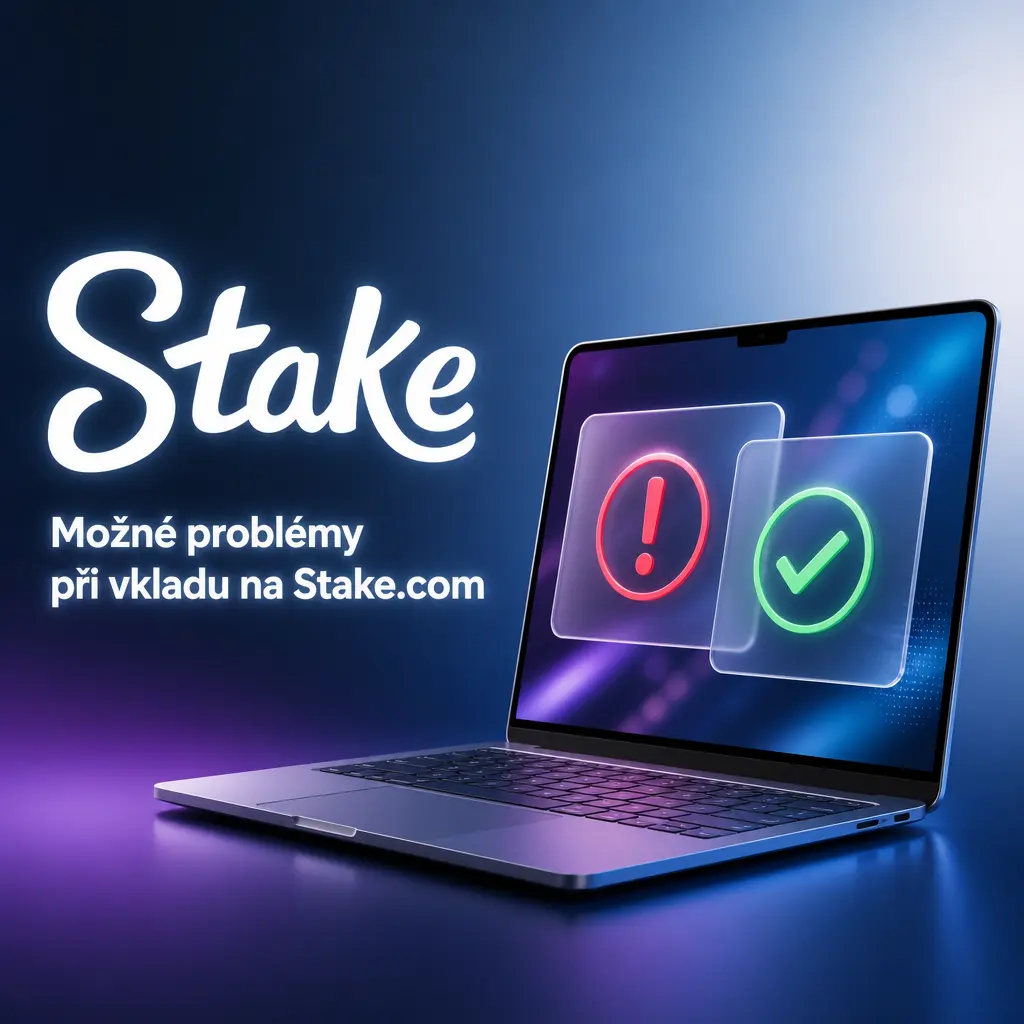 Řešení problémů s vkladem na Stake.com – zamítnutá platba, nepřipsaný zůstatek nebo nedokončená KYC verifikace
