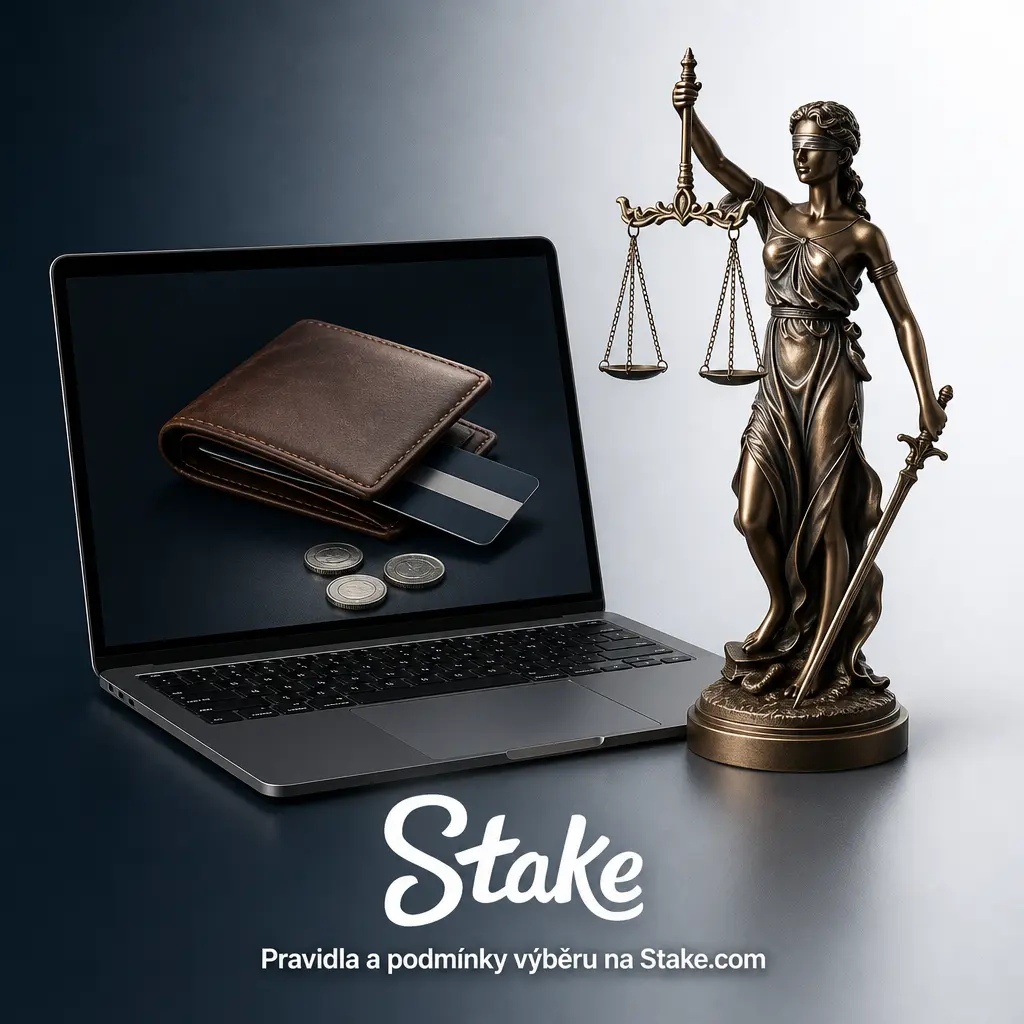 Pravidla výběru na Stake.com: ověření KYC, shoda platební metody, limity a podmínky bonusu pro výplatu prostředků.