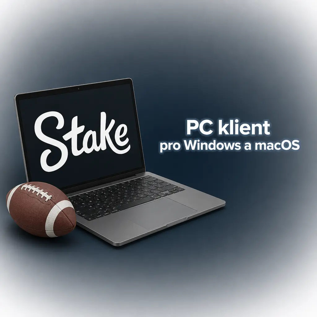 Stake.com nemá aplikaci pro Windows ani macOS, hraje se přes webový prohlížeč bez instalace softwaru.